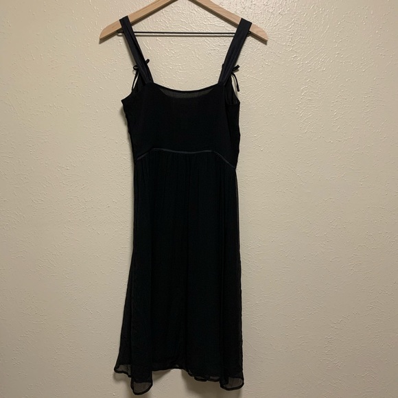 Anthropologie Deletta black 100% silk dress - Picture 2 of 5